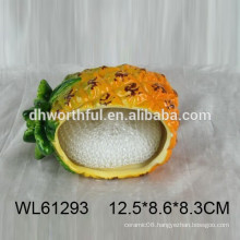 Pineapple ceramic sponge holder for kitchen